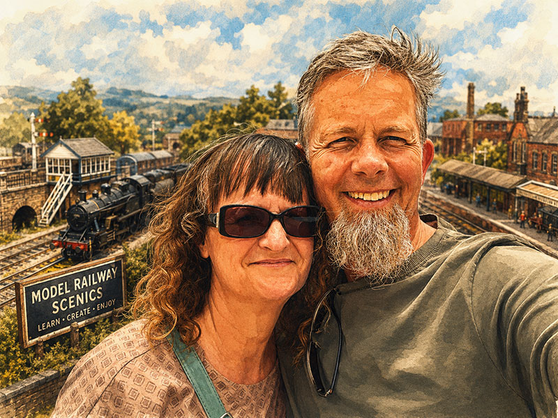 justin and tina model railway scenics